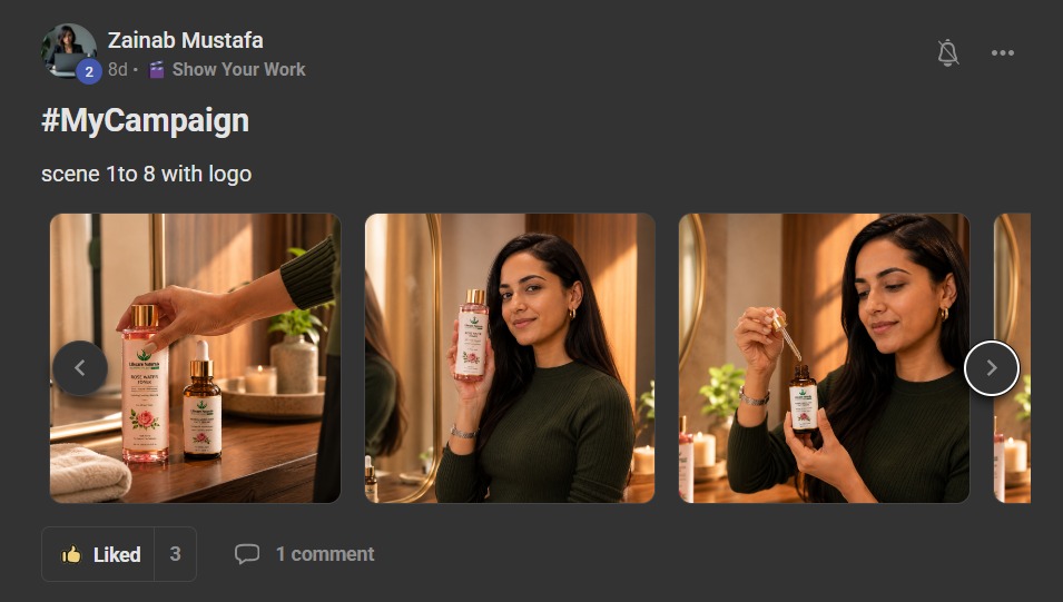 Zainab Mustafa – Skincare Product Campaign